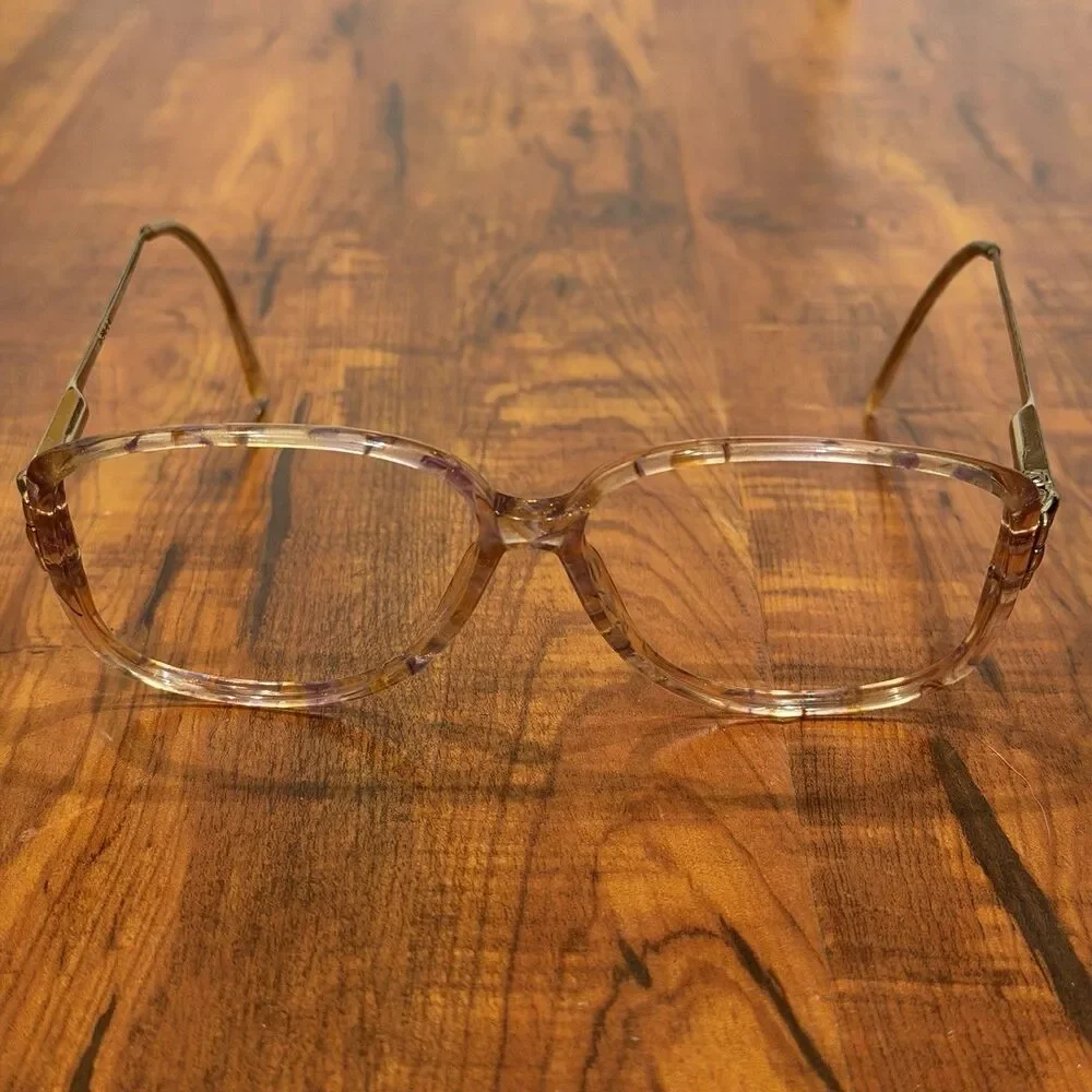 Vintage Gucci GG2188 B16 Clear Acetate with Multicolor Pigment Eyeglass Frames